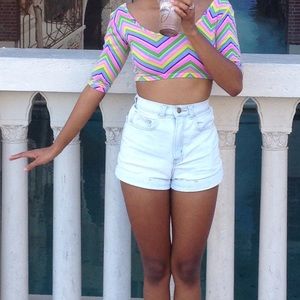 American apparel high waisted shorts